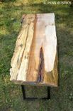 Industrial Rustic Live Edge Bench 5 small