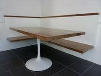 Walnut Kitchen Corner Bench And Table 2 small