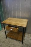 Reclaimed Wood Industrial Kitchen Island 3 small