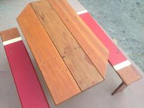 Reclaimed Table And Benches 5 small