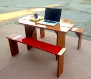 Reclaimed Table And Benches 4 small