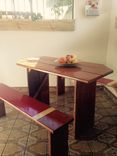 Reclaimed Table And Benches 1 small