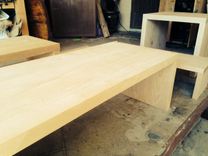 White-Stained Alder Wood Set 4 small