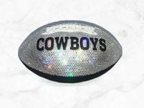 Dallas Cowboys Crystallized Football Full Size Nfl Bling Genuine European Crystals Bedazzled 5 small