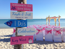Welcome To Our Wedding Beach Ceremony Decoration Sign 1 small