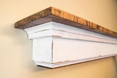 Stained Maple Distressed Painted 48in Fireplace Mantel 3 small