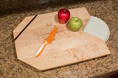 Geometric Maple Cutting Board With Walnut Inlay 5 small