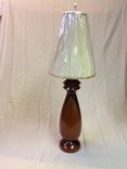 Handmade Brazilian Leopardwood, Peruvian Walnut, & African Padouk Table Lamp 1 small