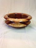 Thirteen And One Half Inch Padouk, Maple, Curly Maple Bowl 2 small