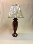 Handmade Mahogany, Peruvian Walnut And Padouk Wood Table Lamp 2 small