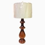 Handmade Mahogany, Peruvian Walnut And Padouk Wood Table Lamp 2 small