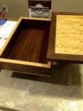 Walnut And Maple Keepsake/Jewelry Box 1 small