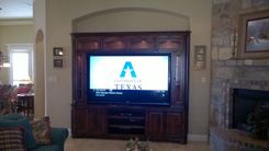 Knotty Alder Custom Entertainment Center 3 small