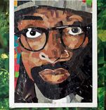 Custom Magazine Paper Collage Portrait 3 small