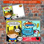 Printable Children Party Theme Invitations W/Free Thank You Cards 3 small