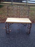 Horseshoe (Wood Seat) Bench, Used Shoes 1 small