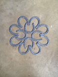 New Horseshoe Flower Chair Pair 2 small