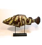 Bent Wood, Hand Painted Fish Sculptures 3 small