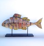 Bent Wood, Hand Painted Fish Sculptures 5 small