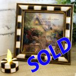 Courtly Picture Thomas Kinkade Print Checked Picture And Checked Tealight Candle 1 small