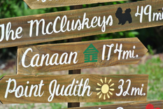 Our Family Rustic Directional Location Sign, Parents Gift Idea 3 small