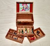 Jewelry/Keepsake/Tackle Box Made From Arturo Fuente Flor Fina 858 Cigar Box 1 small