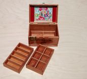 Jewelry/Keepsake/Tackle Box Made From Arturo Fuente Flor Fina 858 Cigar Box 5 small