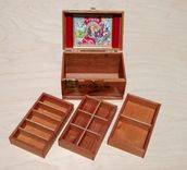Jewelry/Keepsake/Tackle Box Made From Arturo Fuente Flor Fina 858 Cigar Box 4 small