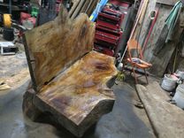 Live Edge Sycamore Hardwood Bench 4 small