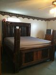 Reclaimed King Size Wooden Bed 3 small