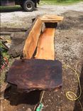 Live Edge Butternut Wood Bench 1 small