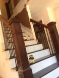 Peruvian Walnut Newel Post And Railing Kit 1 small