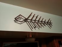 Metal Art Wall Hanging Fish 2 small