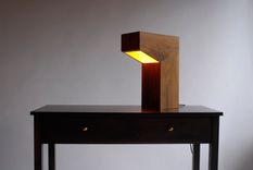 Teak And Walnut Lamp 2 small