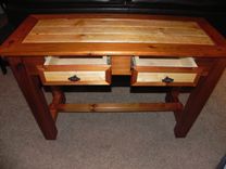 Western Cedar Sofa Table 2 small