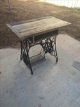 Antique Sewing Table With Reclaimed Top 3 small