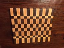 End Grain Maple And Black Walnut Cutting Board 1 small