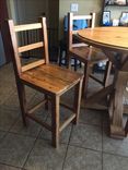 Reclaimed Heart Pine Breakfast Table 5 small