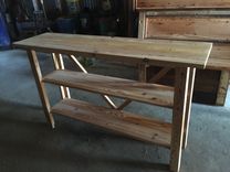 Reclaimed Heart Pine Sofa Table 1 small