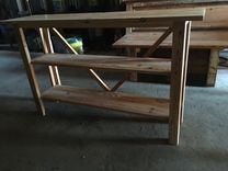 Reclaimed Heart Pine Sofa Table 2 small