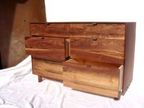 Midcentury Modern Walnut Dresser 2 small