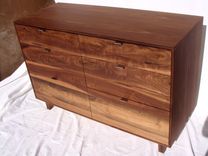Midcentury Modern Walnut Dresser 4 small