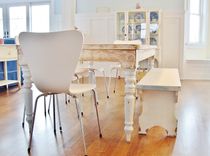 Weathered Extension Farm Table With Breadboard Ends 1 small