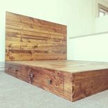 Rustic / Industrial Bed Frame With Headboard 2 small