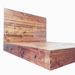 Rustic / Industrial Bed Frame With Headboard 1 small