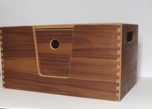 Walnut Pet Carrier And Bed 4 small