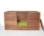 Walnut Pet Carrier And Bed 5 small