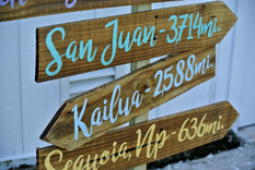 Outdoor Directional Sign. Gift For Mom And Dad For Christmas 6 small