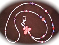 Red, White, And Blue Butterfly Beaded Lanyard 3 small
