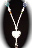 Millefiori Hearts Beaded Lanyard 1 small